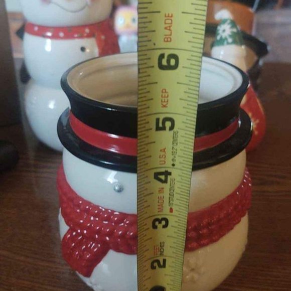 Yankee Candle Christmas Holiday Snowman Luminary Tealight Candle Holder - Picture 6 of 10